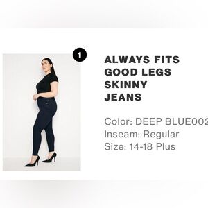 Good American Good Legs Jeans - Dark Blue